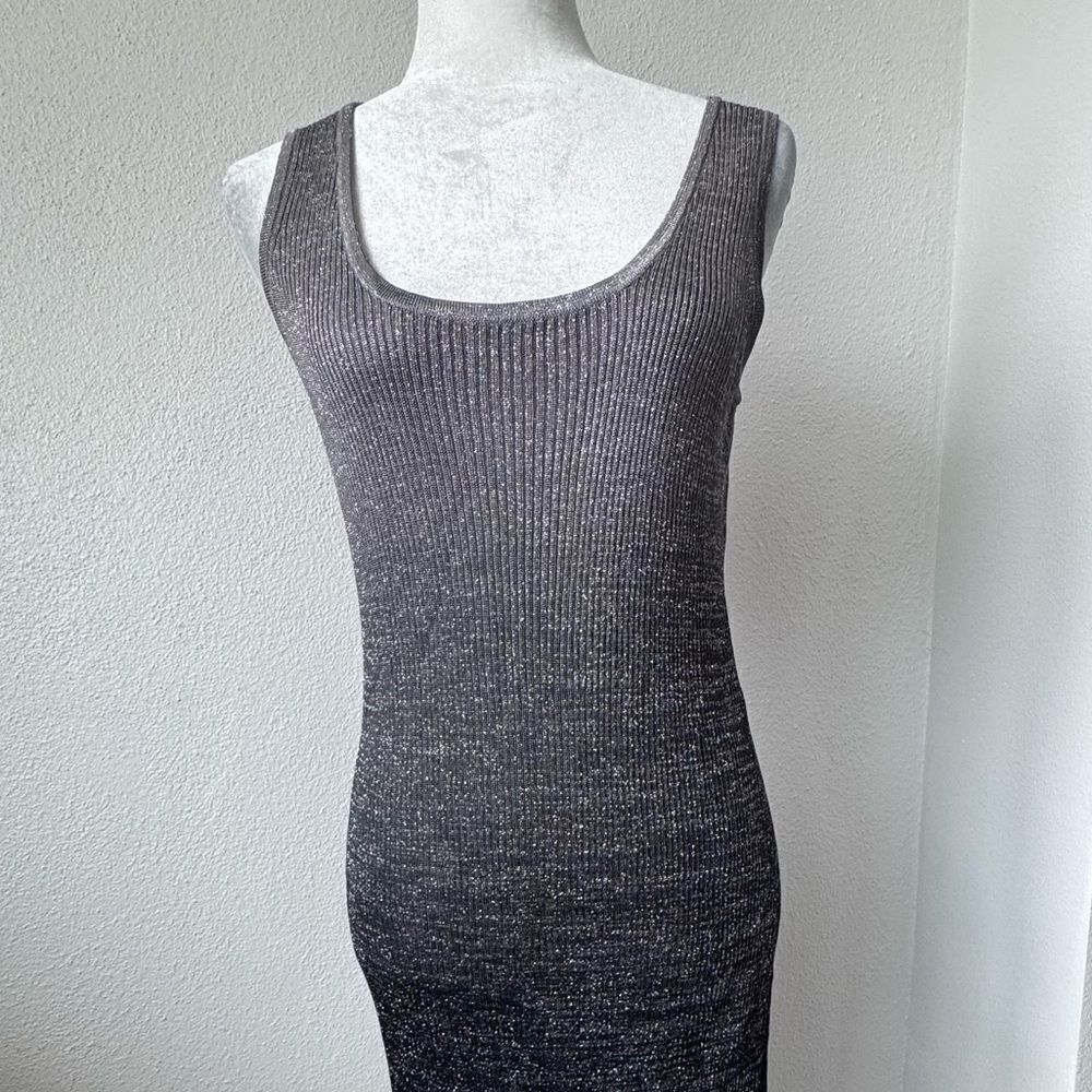 Michael Mims Kathy Cole Black Metallic Dress Body Con Vintage SZ L - Picture 5 of 15